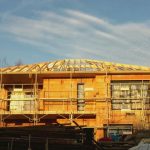 Chantier en cours - Pose charpente maison
