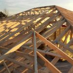 Chantier en cours - Pose charpente maison