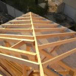 Pose de charpente en bois