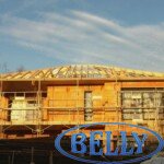 Chantier en cours - Pose charpente maison