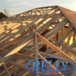 Chantier en cours - Pose charpente maison