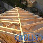 Pose de charpente en bois