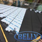 Pose couverture de toit en ardoise